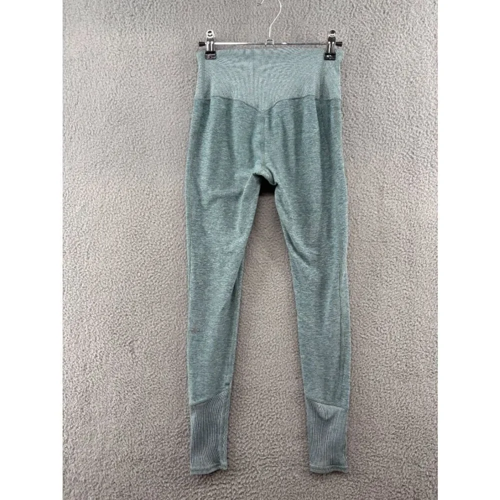 Alo Yoga Alosoft High Waist Lounge Leggings in Seagrass Green, size XS.